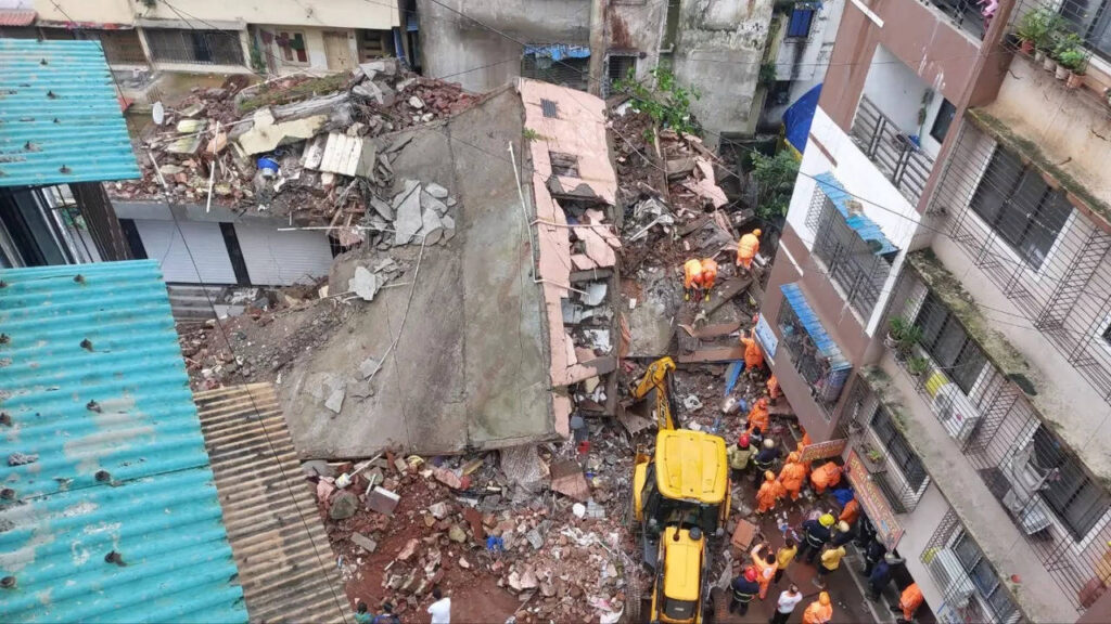 3-storey building collapses in Navi Mumbai, several feared trapped